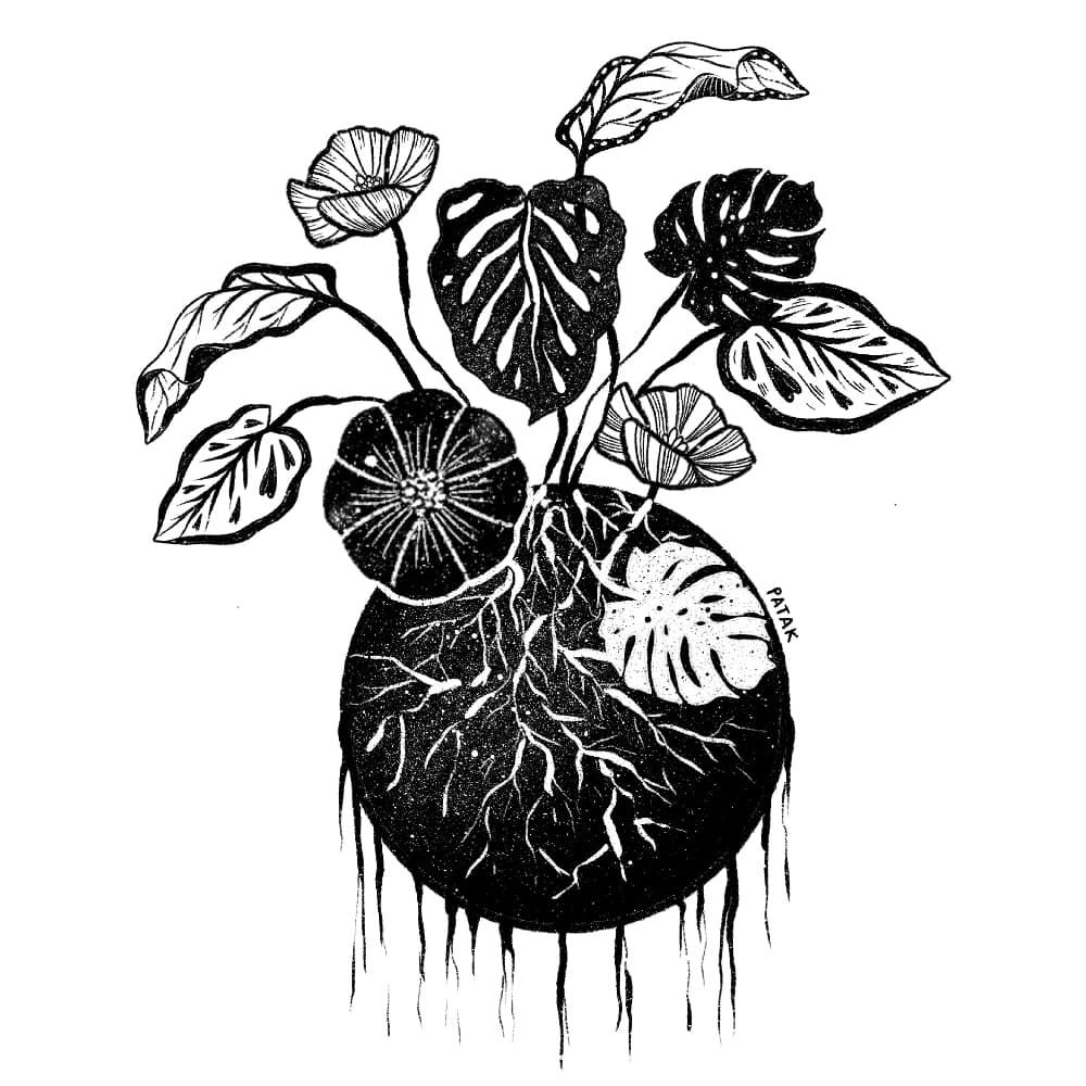 Digital illustration of flowers.